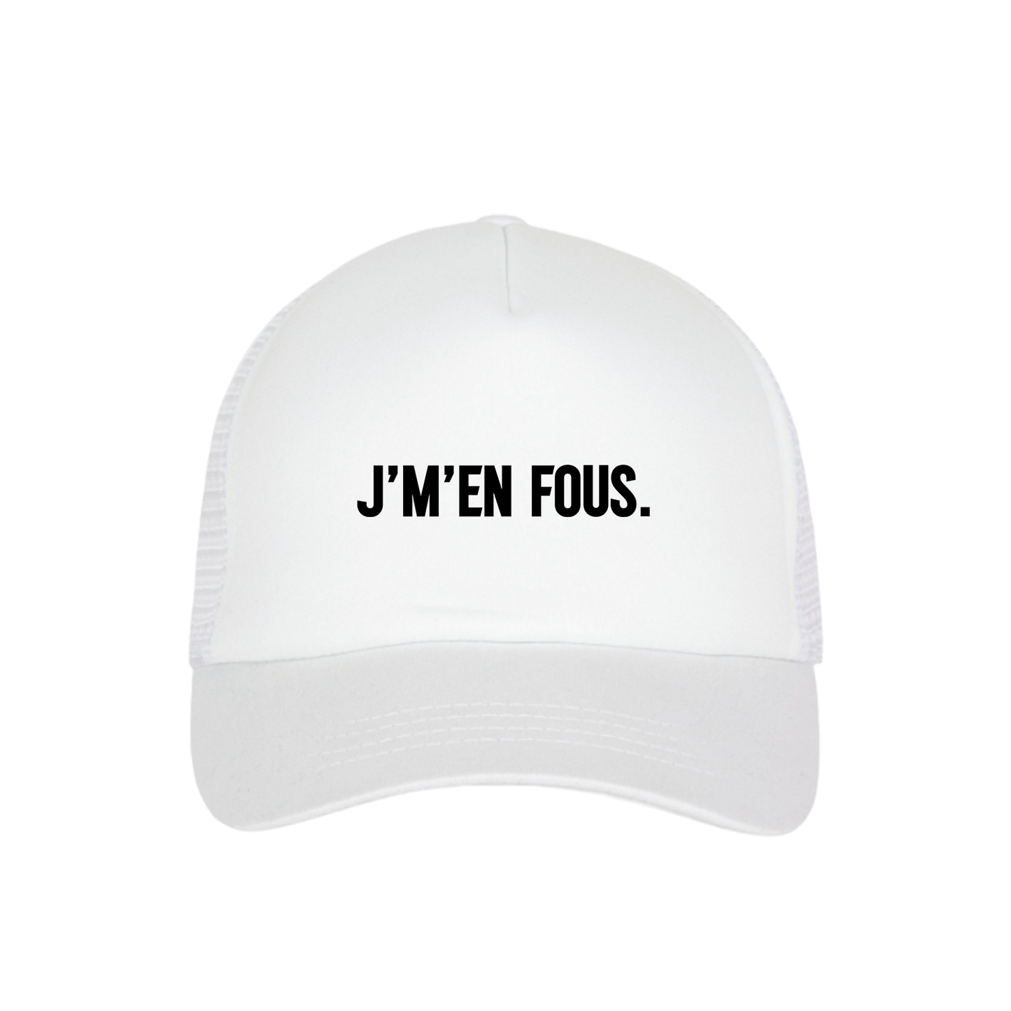 Casquette Trucker BLS J'm'en fous Blanc