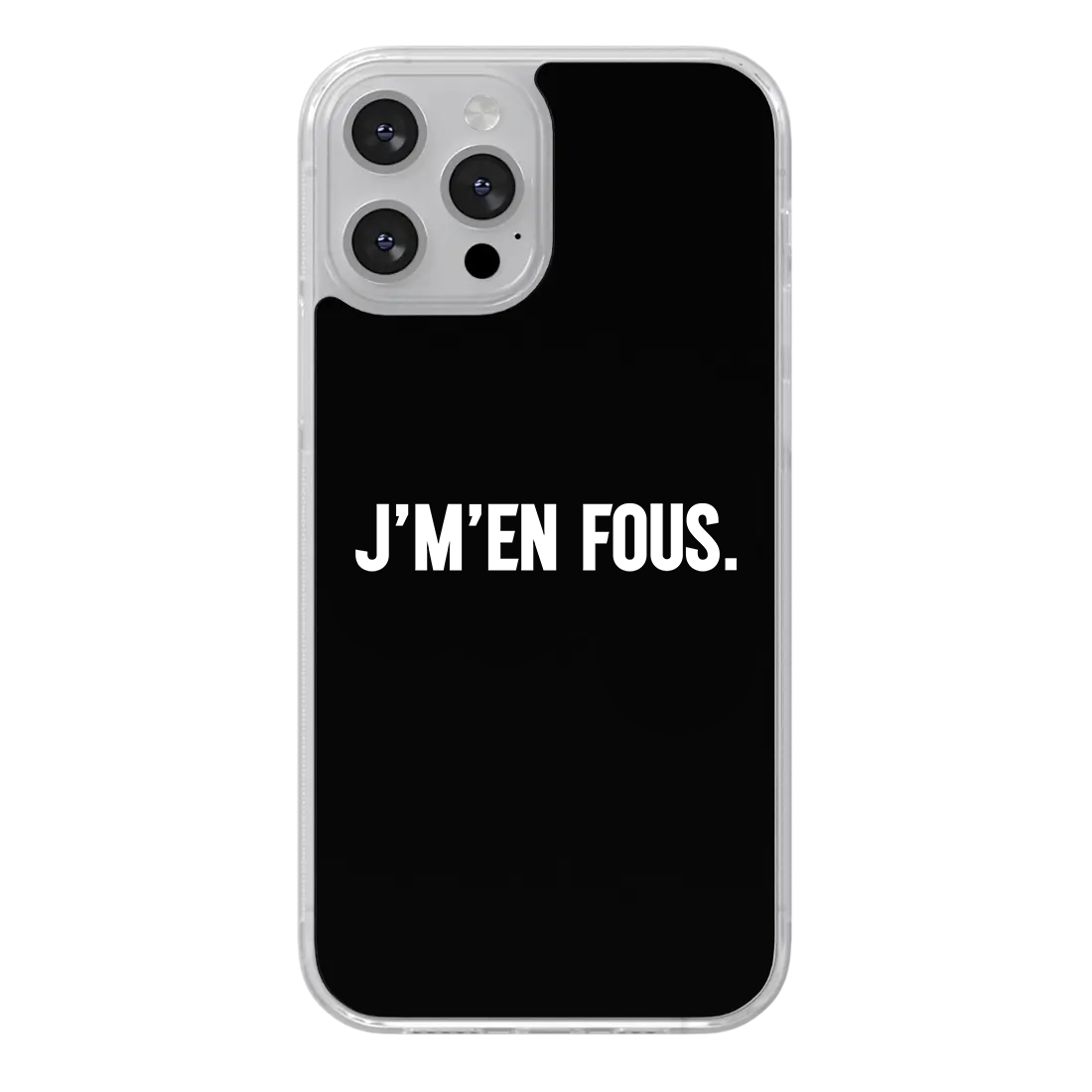 Coque J'men fous Noire