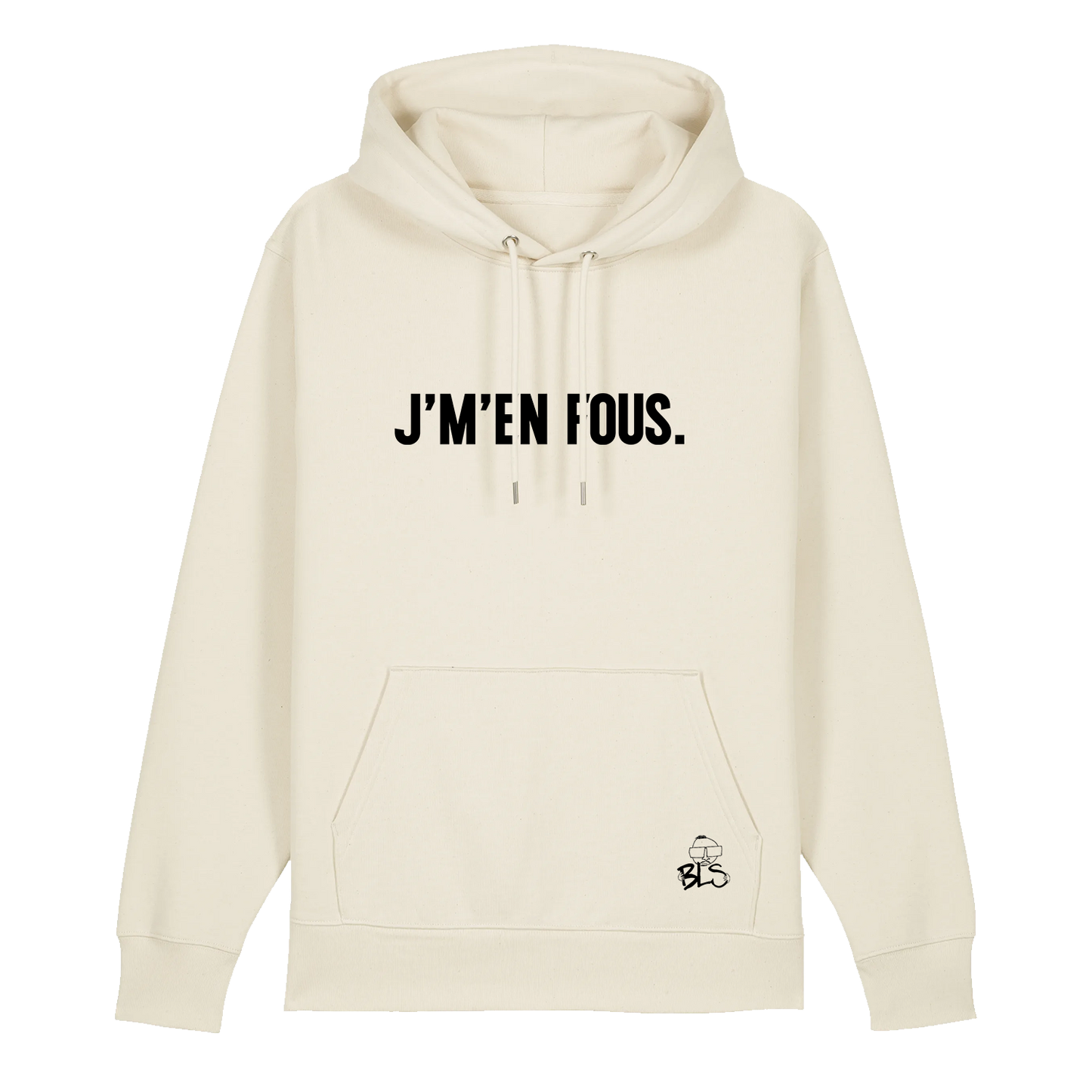 Sweat Classique BLS J'm'en fous Ecru