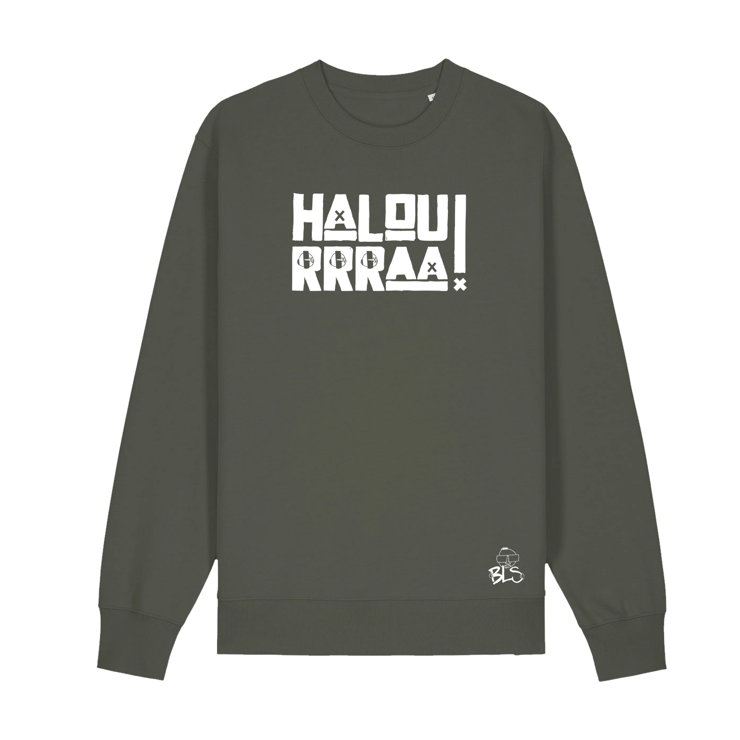 Sweat Col Rond Haloura Kaki