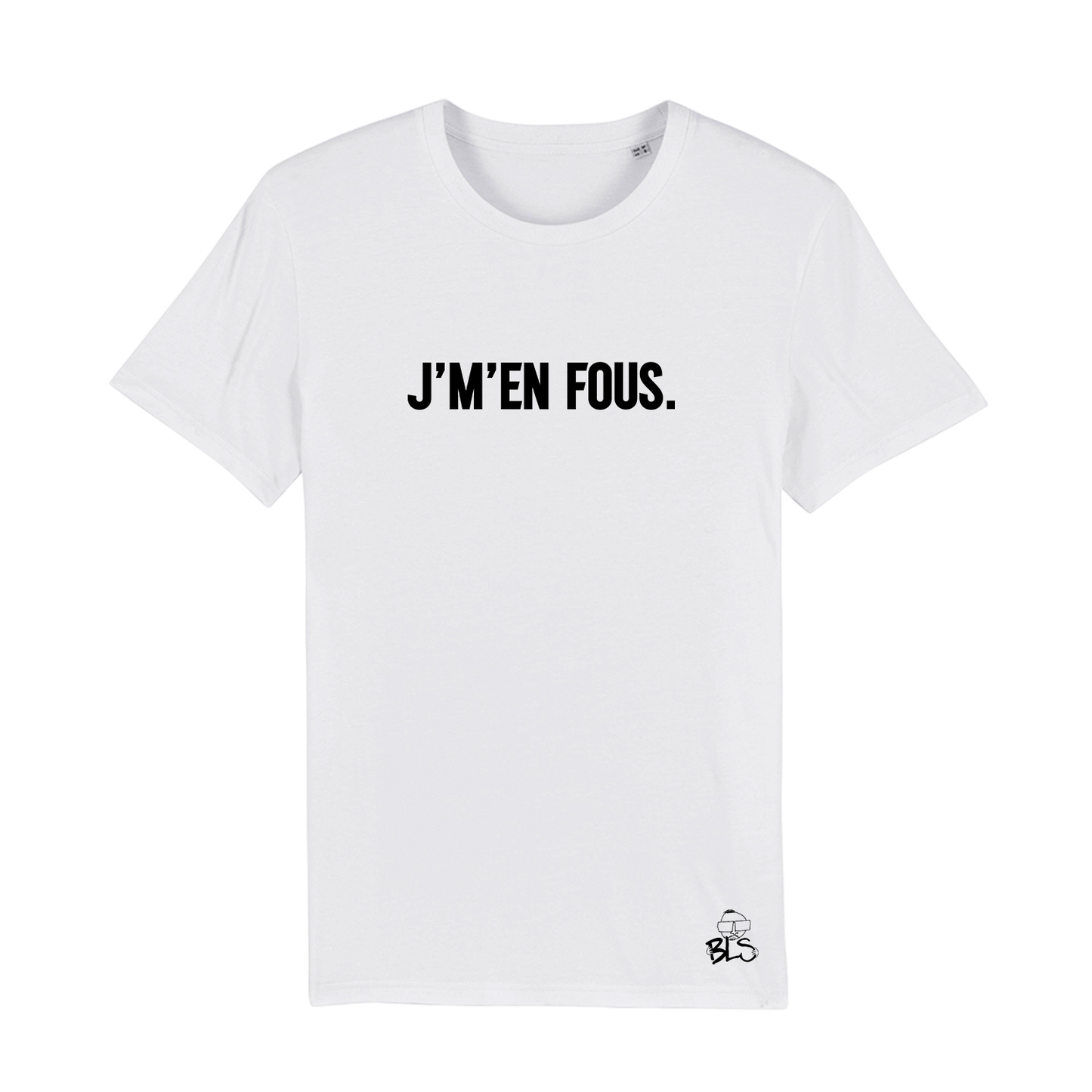 Tshirt Classique BLS J'm'en fous Blanc