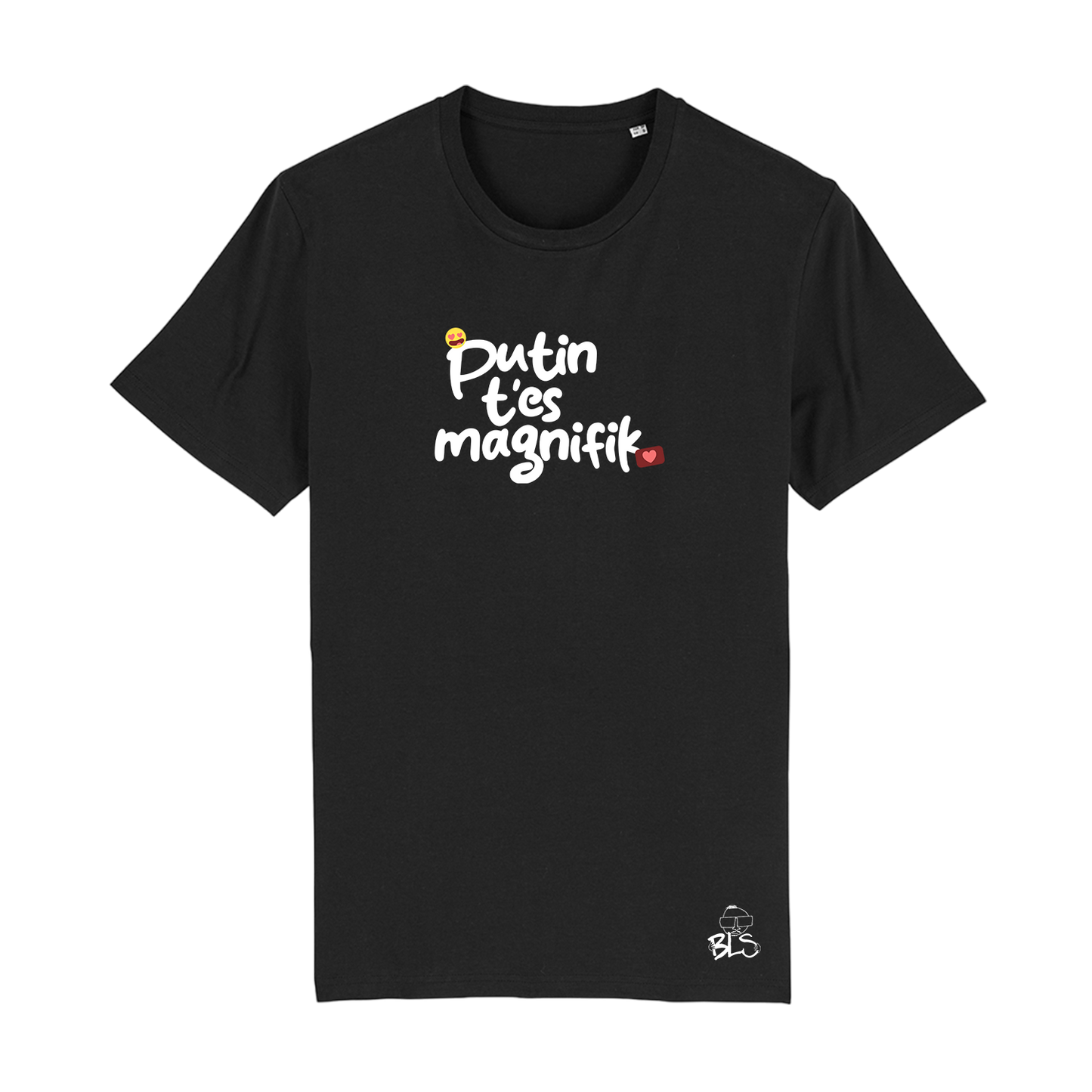 Tshirt Classique BLS Putin t'es magnifik Noir