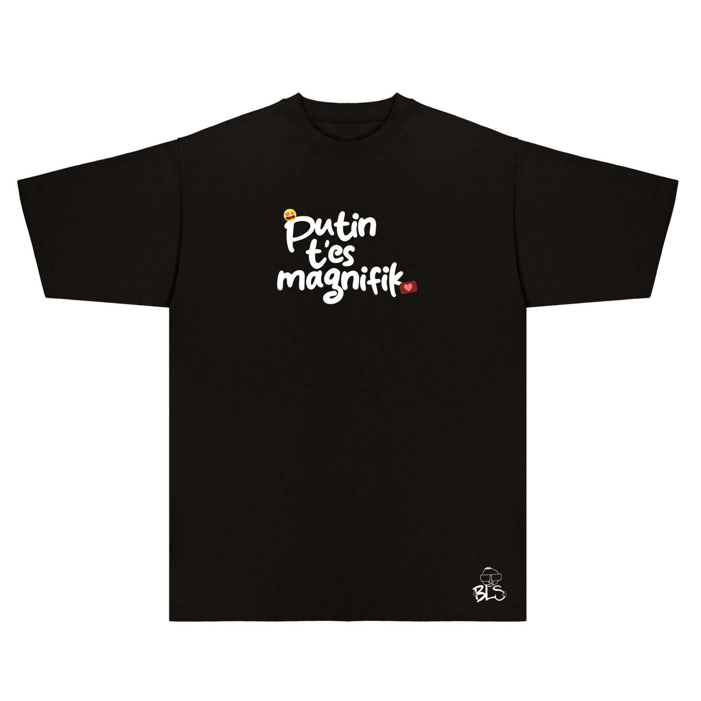 Tshirt Oversize BLS Putin t'es magnifik noir