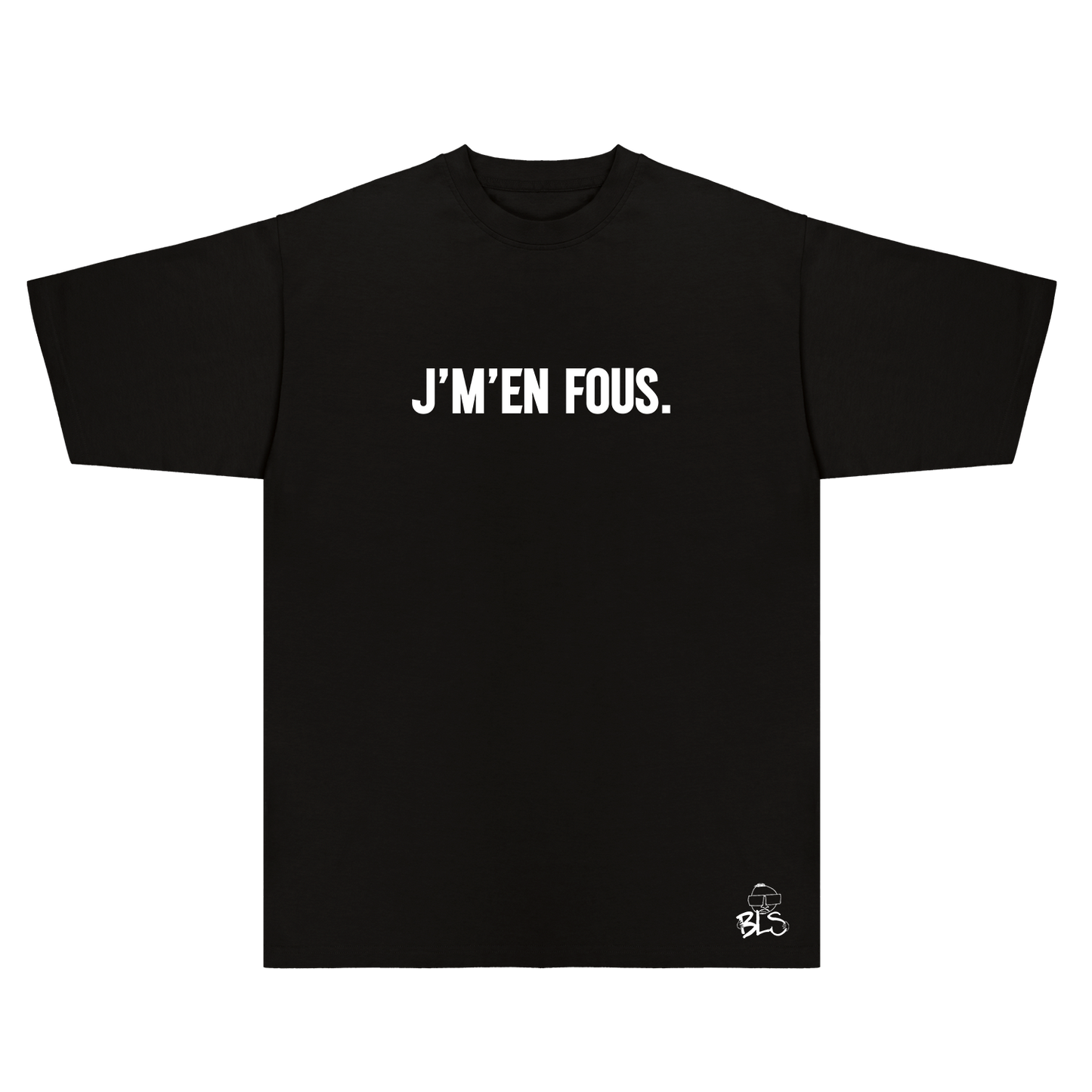 Tshirt Oversize BLS J'm'en fous noir